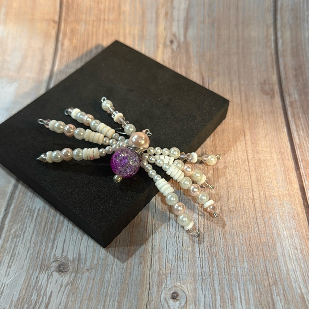 NEW Handmade 3”x4” Beaded Spider Ornament Item #PHK124